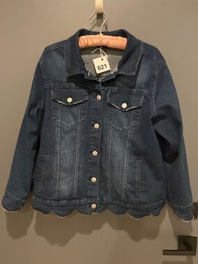 Scalloped Edge Jean Jacket
